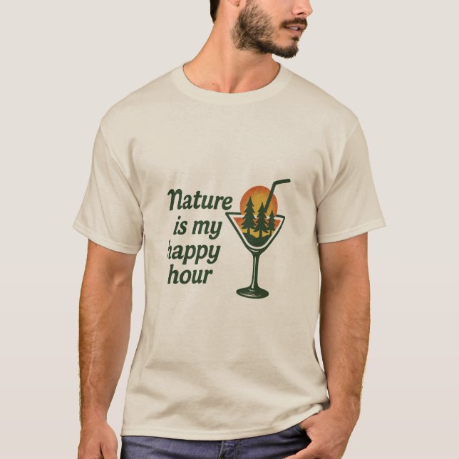 Camiseta Nature is my Happy Hour Premium (Anverso)
