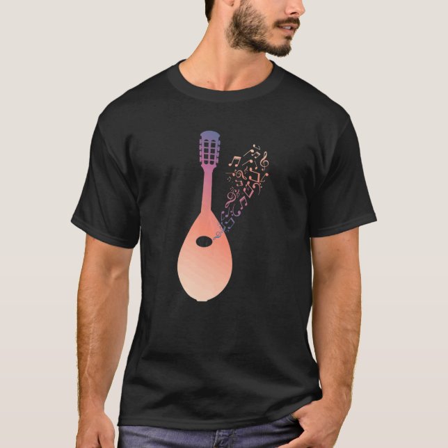 Camiseta Nature Music String Instrument Mandolin (Anverso)