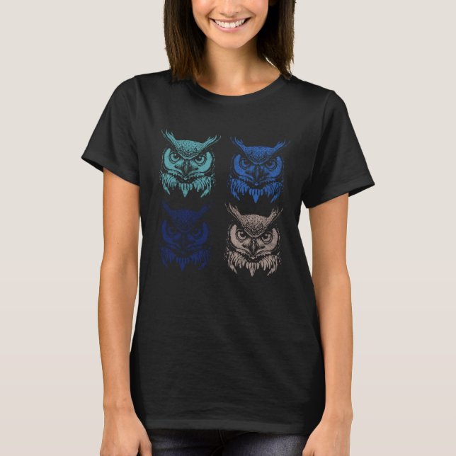 Camiseta Nature Owl Wildlife Forest Animal Artsy Owl (Anverso)