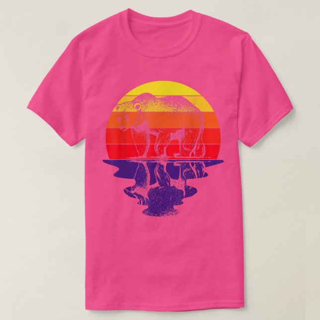 Camiseta Nature Sunset Bear  (Diseño del anverso)