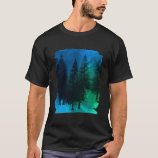 Camiseta Nature Trees Landscape Wildlife Outdoor Night Fore