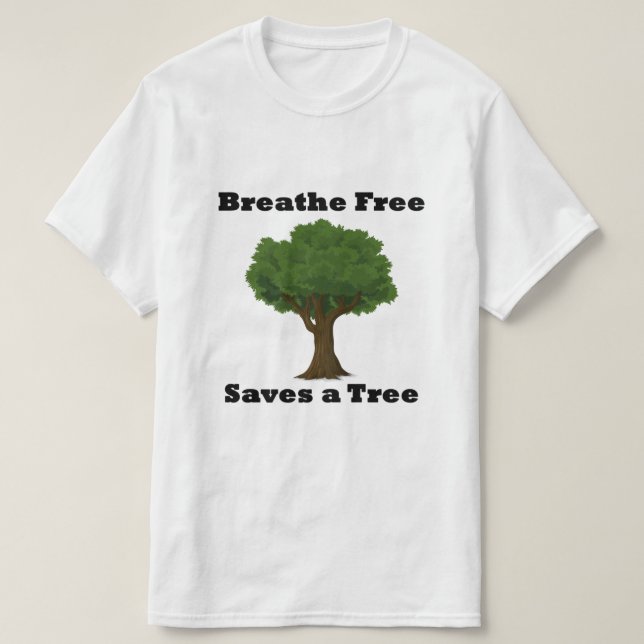 Camiseta Naturist T-shirt "Saves the Earth" (Diseño del anverso)