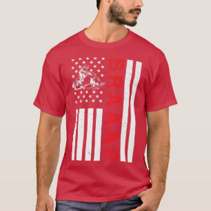 Camiseta Naufragio de la bandera estadounidense con motor d