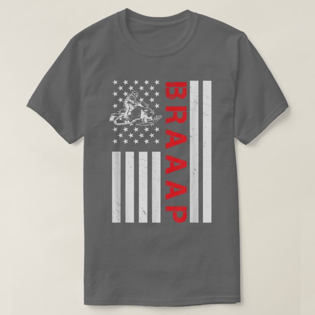 Camiseta Naufragio de la bandera estadounidense con motor d (Diseño del anverso)