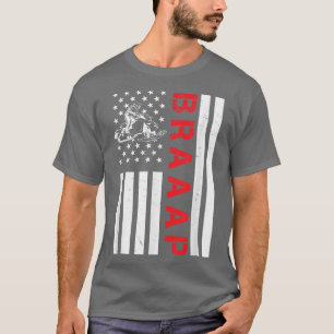 Camiseta Naufragio de la bandera estadounidense con motor d