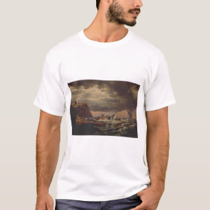 Camiseta Naufragio en la costa noruega por Johan Dahl