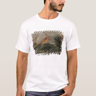 Camiseta Naufragio en una orilla rocosa, c.1645-50