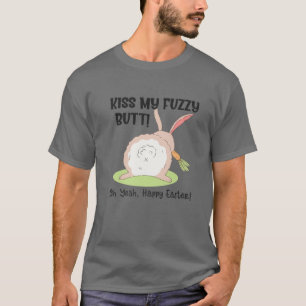 Camiseta Naughty Bunny besa a mi confuso pero feliz Adulto