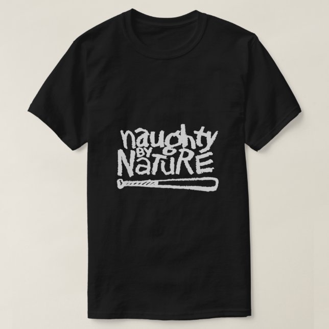 Camiseta Naughty By Nature  White Classic Logo  (Diseño del anverso)