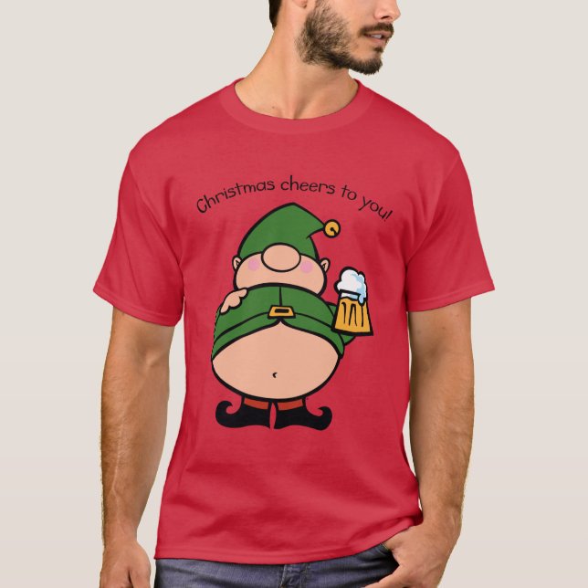 Camiseta Naughty Elves Beer T-Shirt (Anverso)