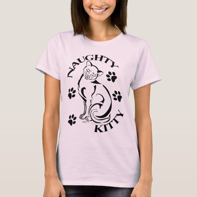 Camiseta Naughty Kitty Shirt (Anverso)