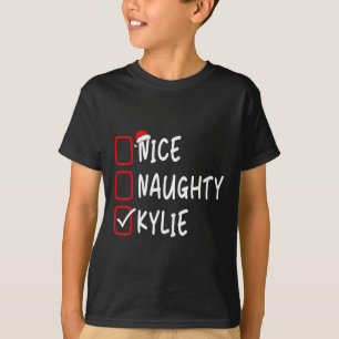 Camiseta Naughty Kylie Navidades de nombres personalizados 