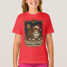 "Naughty List" Cat Christmas Humor.