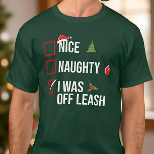 Camiseta Naughty Nce Yo Estaba Sin Navidades Graciosos.