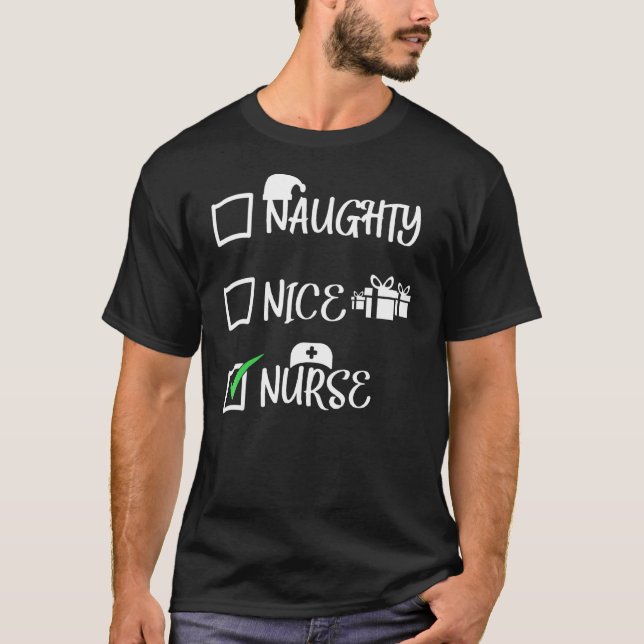 Camiseta Naughty Nice Nurse (Anverso)