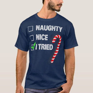 Camiseta Naughty Nice yo probé Navidades divertidos regalo 