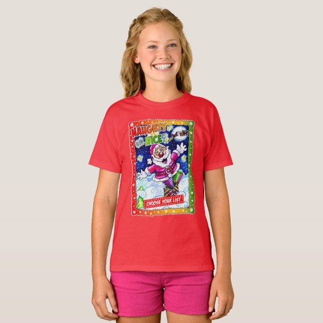 Camiseta Naughty or nice, choose your list (Anverso completo)