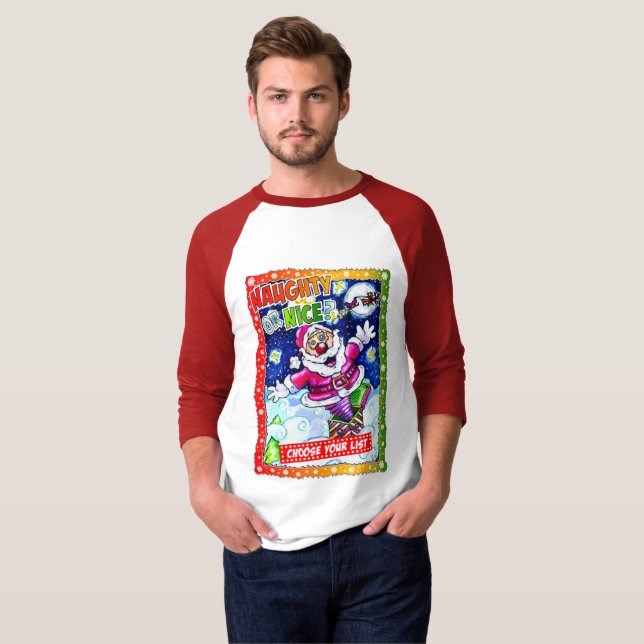 Camiseta Naughty or nice, choose your list (Anverso completo)