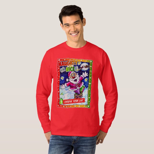 Camiseta Naughty or nice, choose your list (Anverso completo)