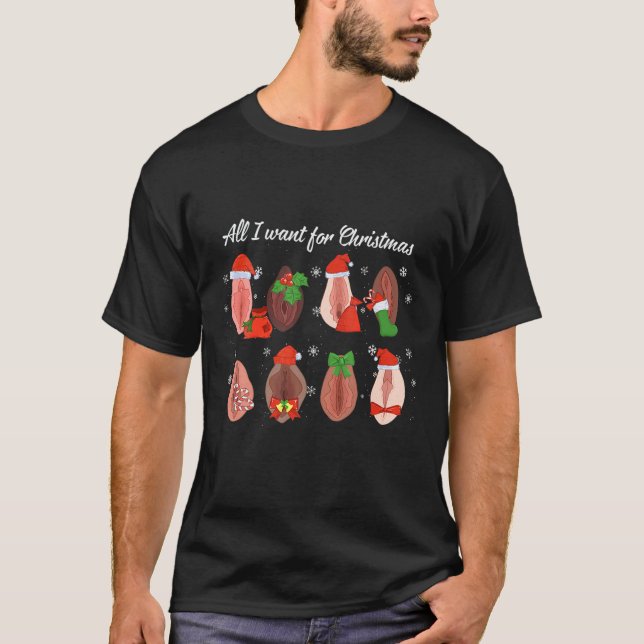 Camiseta Naughty Santa , Navidades sucios Navidades diverti (Anverso)
