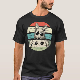 Camiseta Naughty Shepherd Dog Mugshot German Shepherd Dog