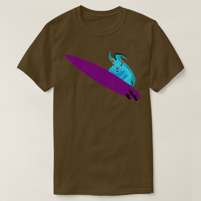 Camiseta Naughty Squirrel 377 Surfing (Diseño del anverso)