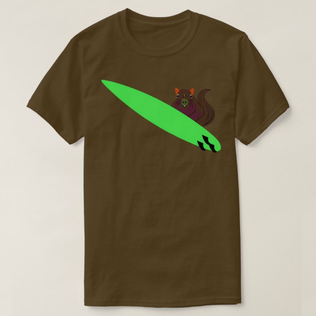 Camiseta Naughty Squirrel 541 Surfing (Diseño del anverso)