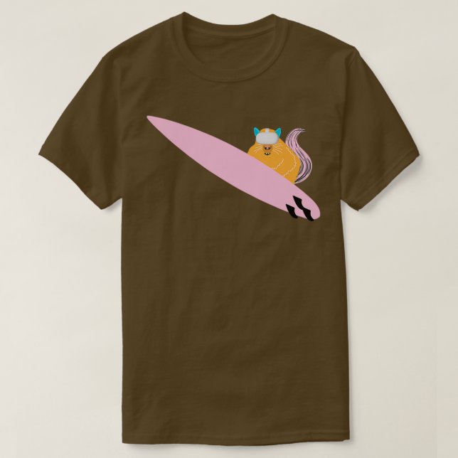 Camiseta Naughty Squirrel 592 Surfing (Diseño del anverso)