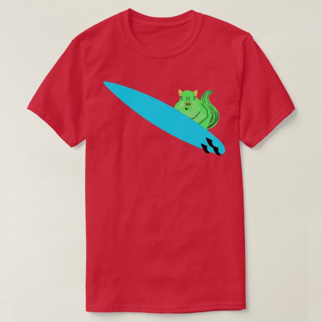Camiseta Naughty Squirrel 605 Surfing (Diseño del anverso)