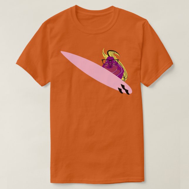 Camiseta Naughty Squirrel 669 Surfing (Diseño del anverso)
