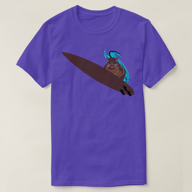 Camiseta Naughty Squirrel 736 Surfing (Diseño del anverso)