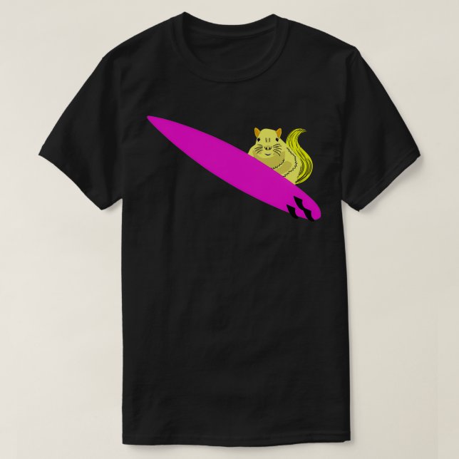 Camiseta Naughty Squirrel 754 Surfing (Diseño del anverso)
