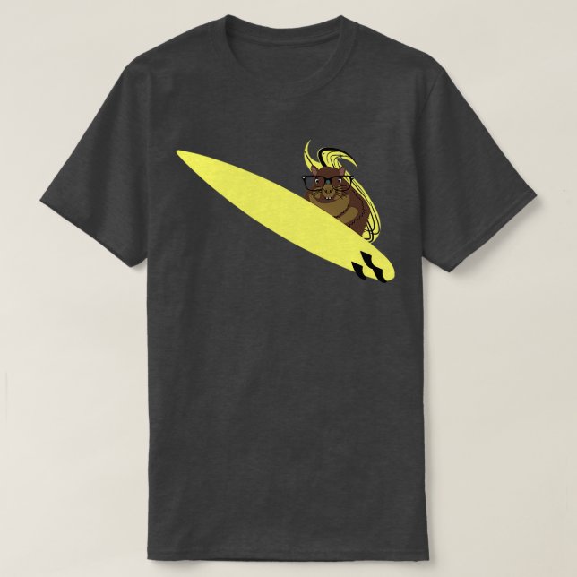 Camiseta Naughty Squirrel 768 Surfing (Diseño del anverso)