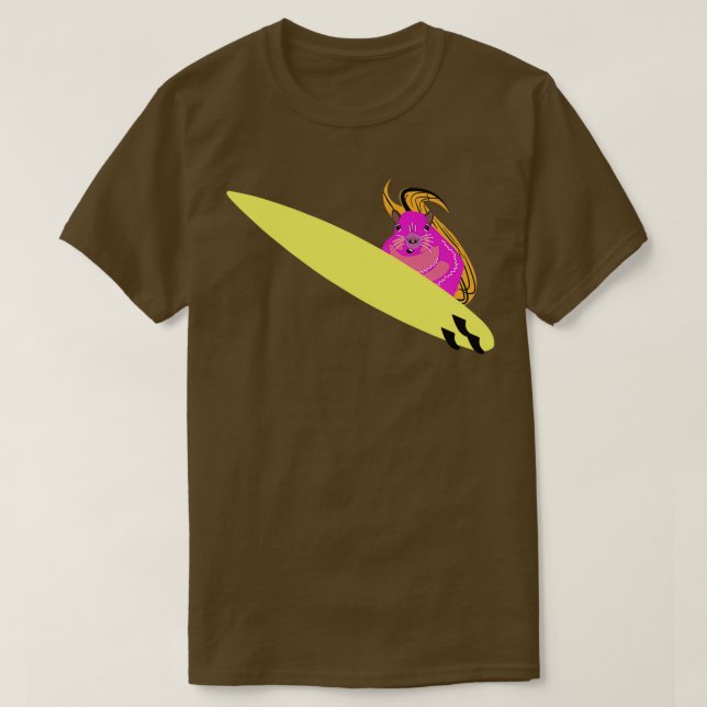 Camiseta Naughty Squirrel 770 Surfing (Diseño del anverso)