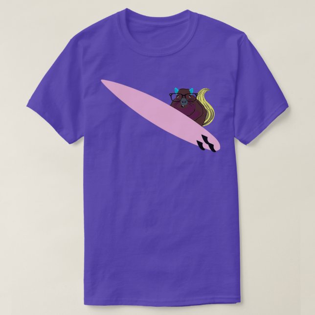 Camiseta Naughty Squirrel 776 Surfing (Diseño del anverso)