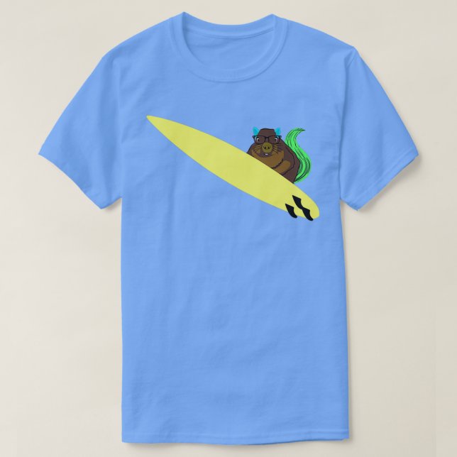 Camiseta Naughty Squirrel 786 Surfing (Diseño del anverso)