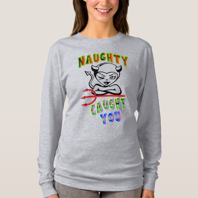 Camiseta Naughty Te Atrapó (Anverso)