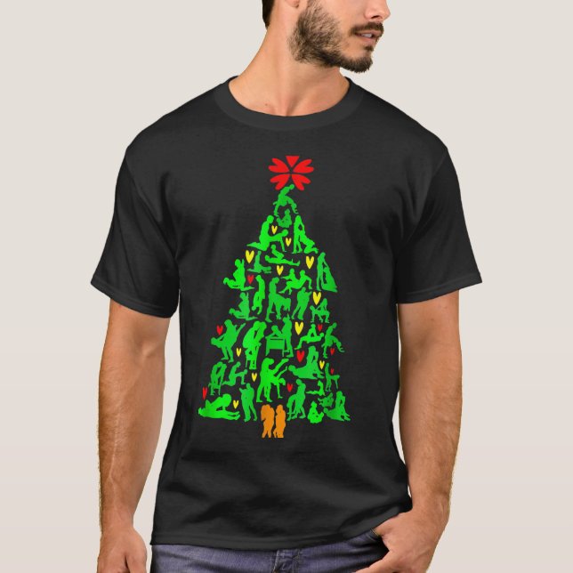 Camiseta Naughty Xmas Ornaments Kamasutra Adult Humor Chris (Anverso)
