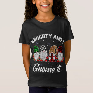 Camiseta Naughty Y Me Gnome Esto Navidad Gnomies Funny Buf