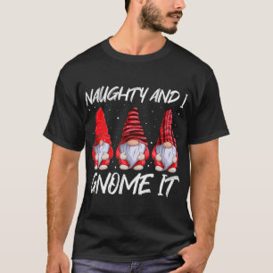 Camiseta Naughty Y Yo Vemos Mamáes Familiares De Navidades