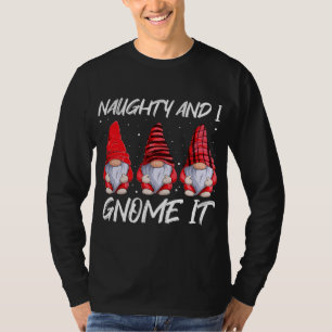 Camiseta Naughty Y Yo Vemos Mamáes Familiares De Navidades