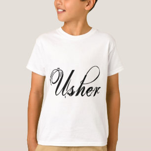 Camiseta Naughy Grunge Script - Negro Usher