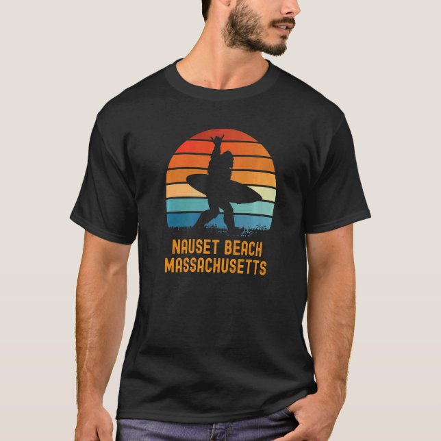Camiseta Nauset Beach Massachusetts Sasquatch Souvenir (Anverso)