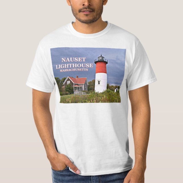 Camiseta Nauset Light, Cape Cod, Faro de Massachusetts (Anverso)