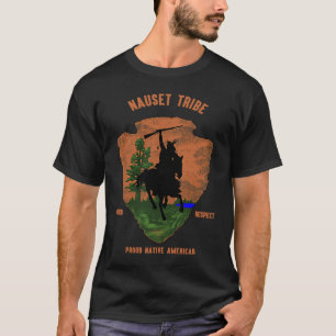 Camiseta Nauset Tribe Nativo Estadounidense Vintage Retro