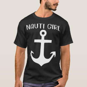 Camiseta Nauti Chica Naughty Anchor Nautical Vela Ship Ya
