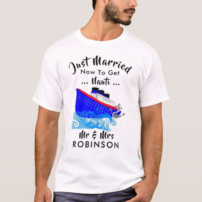 Camiseta Nauti Graphic, un divertido barco de crucero recié (Anverso)
