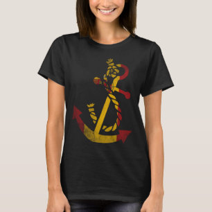 Camiseta Náutica ancla España bandera española océano Pesca