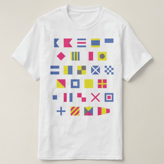 Camiseta náutica de la bandera (Diseño del anverso)