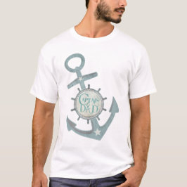 Camiseta náutica del día de padre de capitán Dad